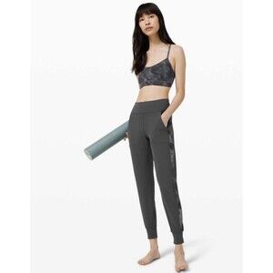 Lululemon Align Jogger Track Stripe Grey Diamond Dye Size 4 Activewear Lounge